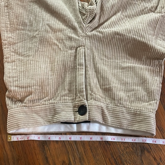 Zara Woman Cropped Wide Leg Corduroy Pants - Picture 8 of 9